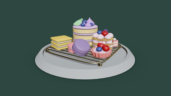 Retry School - Color - First colored draft 3D Model