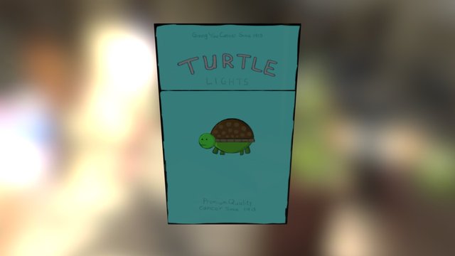 Turtle Cigarettes 3D Model