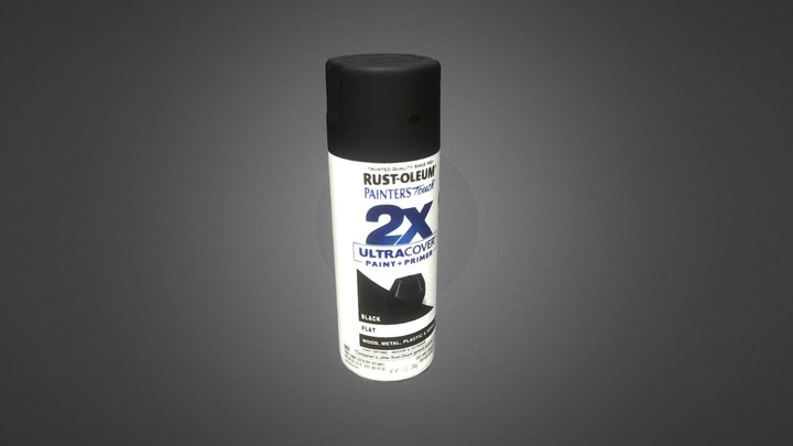 Black Spray paint 3D Model