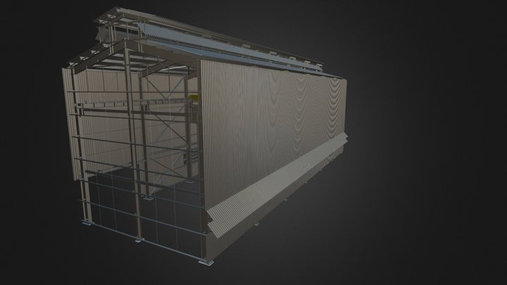 Curso Tekla Structures - Galpão Industrial 3D Model