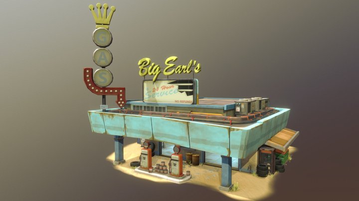 Overwatch's Big Earls garage 3D Model