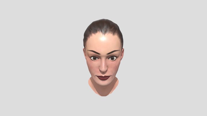 Anne Hathaway Bust 3D Model