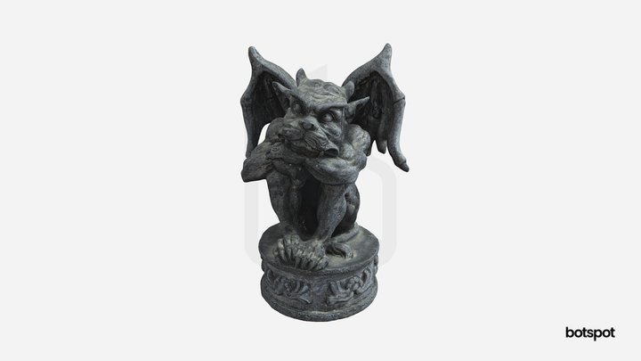 Gargoyle statue // 200k Trigs 8k 3D Model