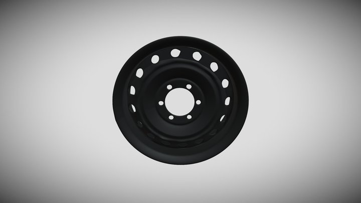 Steel Rims 3d model 3D Model