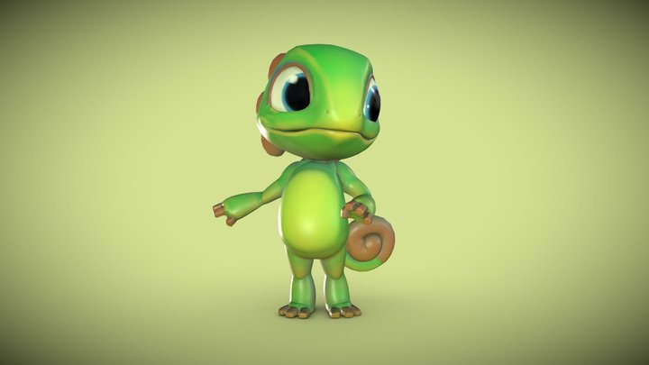 Cute Yooka 3D Model