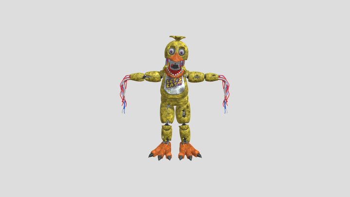 Withered Chica The Chicken 3D Model