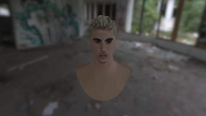 Justin Bieber Chris Fagan 3D Model