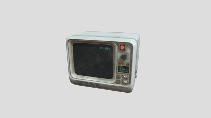 Retrofuturistic TV 3D Model