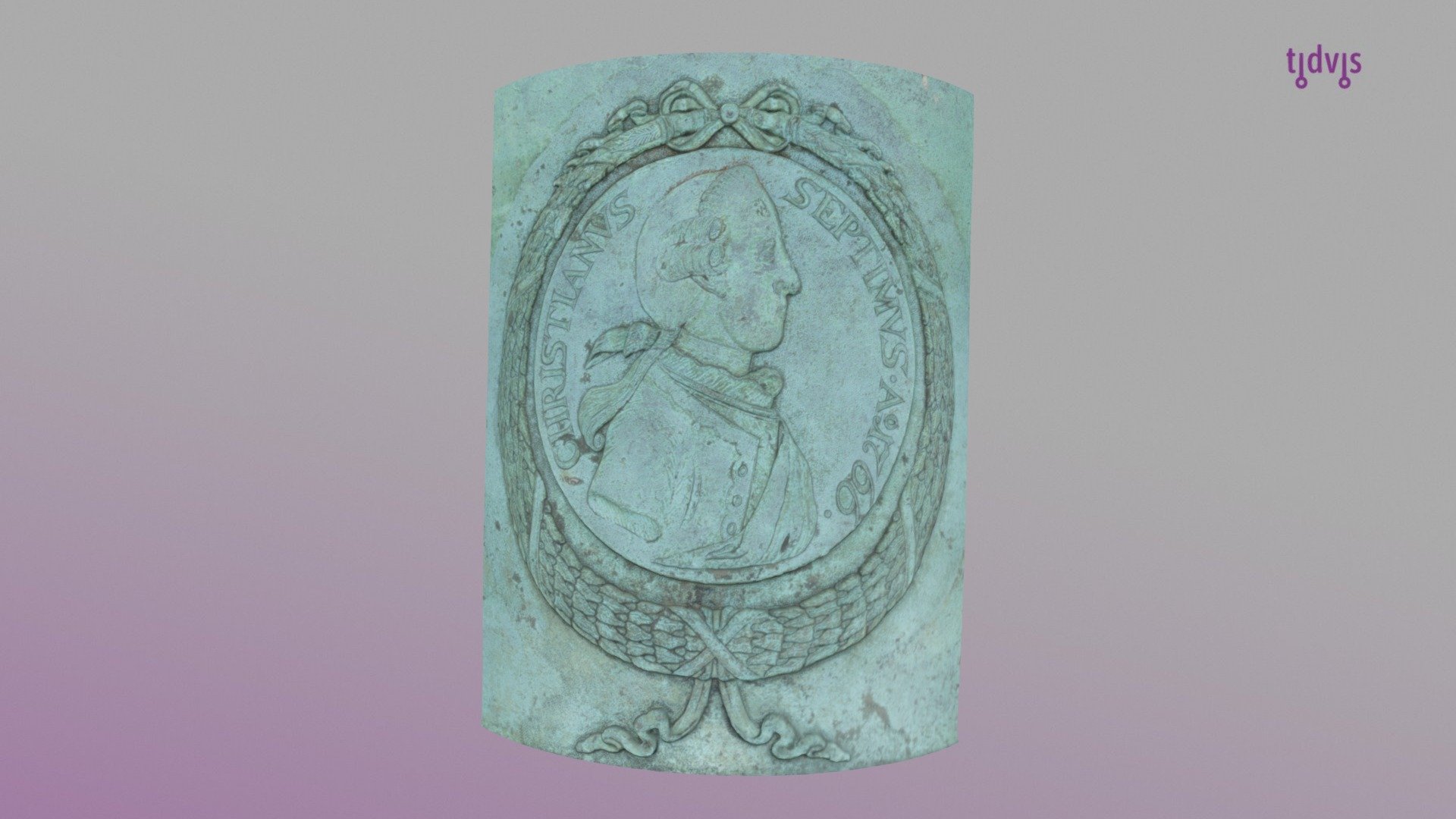 Christian VII - detalj fra kanon