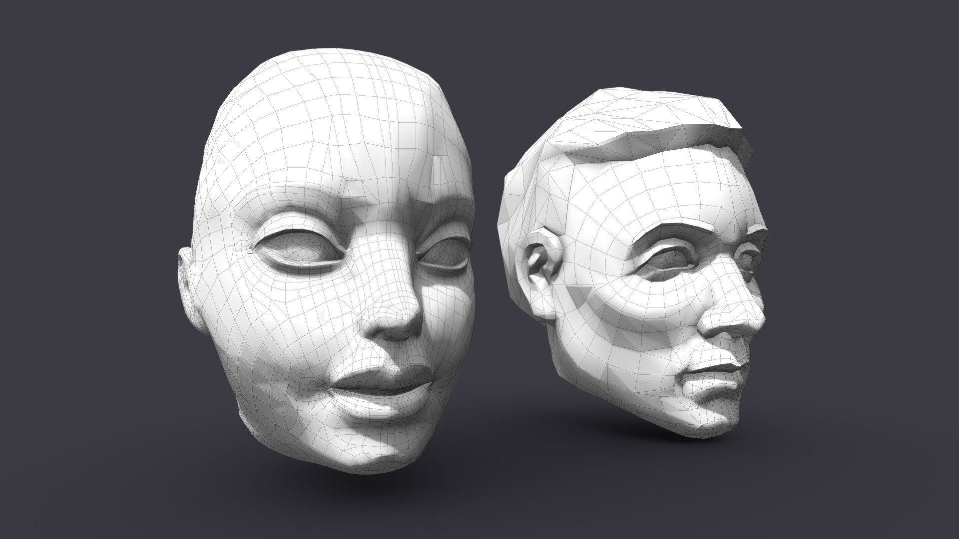 Head Maleandfemale Basemesh 3d Model By 1225659838 Novaky B328c99 Sketchfab 6653