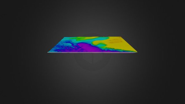 Real Map Crop VE4 3D Model