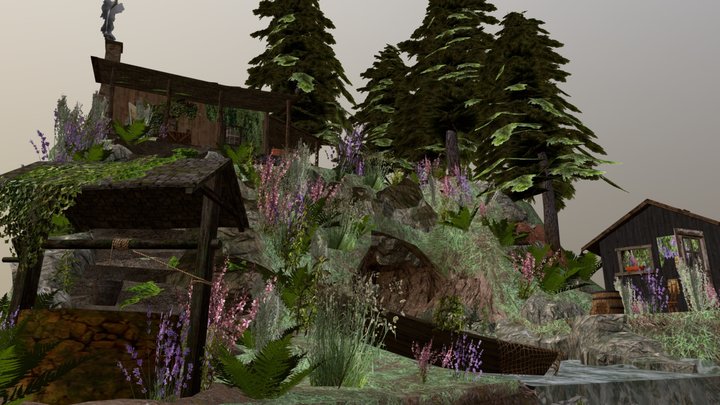 DAE_Diorama - Forest Loner 3D Model