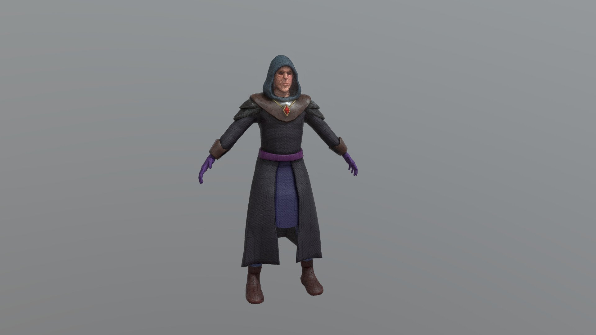 Low Poly Wizard/Cultist - 3D model by Leon Legel (@leonlegel) [b32bc5d ...