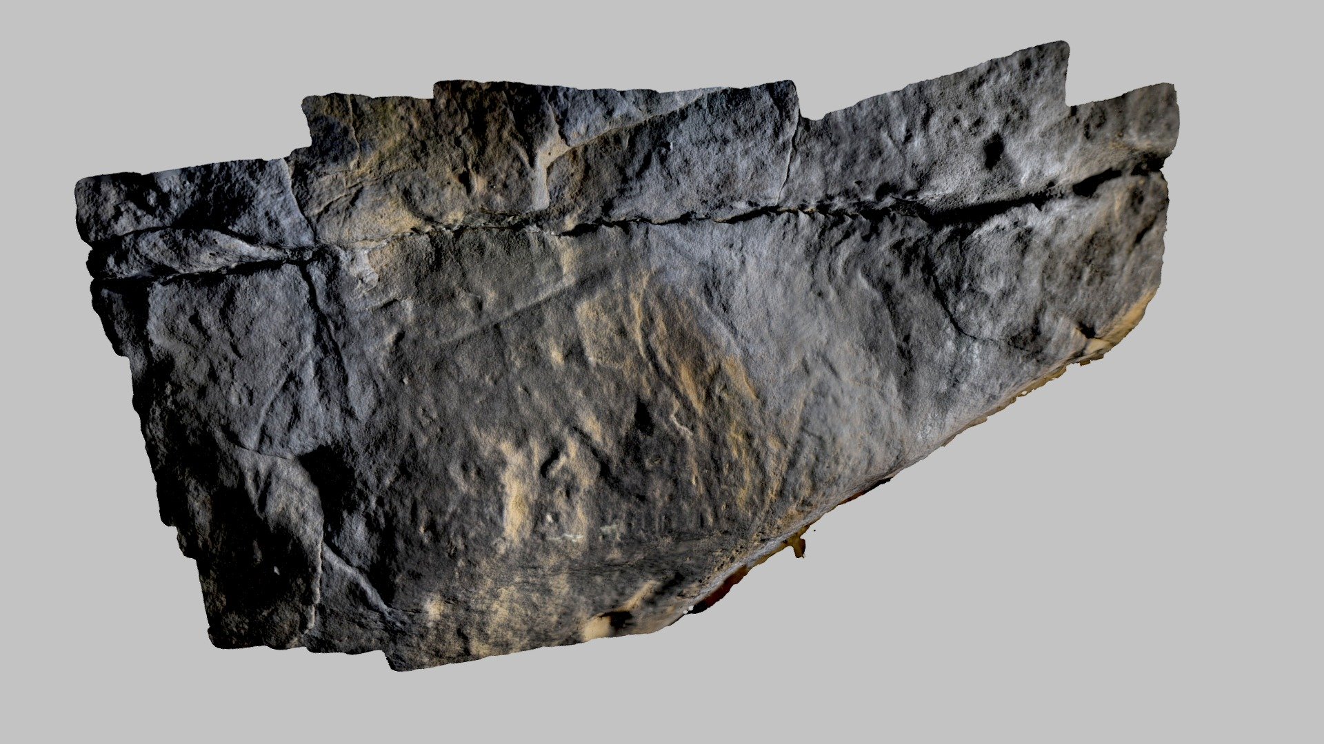 Engraved bison depiction Creswell Crags 3D model by Creswell Crags