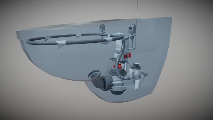 WC Pan structure – Modello 3D gratuito STL