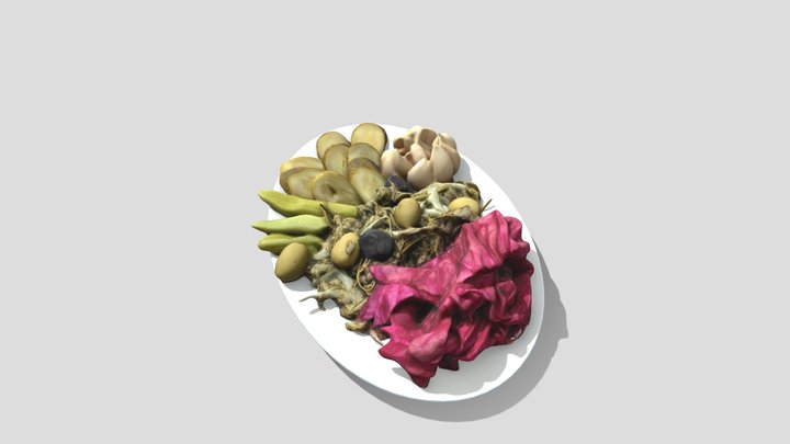 Pickled vegetable platter 3D Model