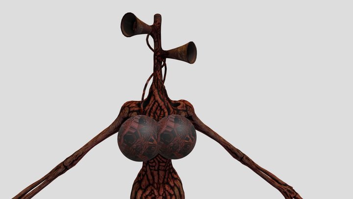 Siren head Girl 3D Model
