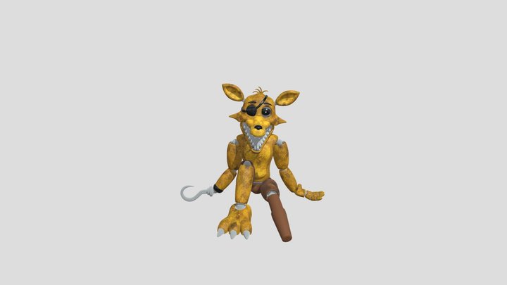 Golden Foxy v2 download 3D Model