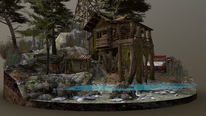 1DAE02 Jules Joris Diorama Scene 3D Model