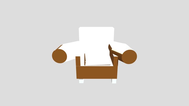 blender armchair1 3D Model