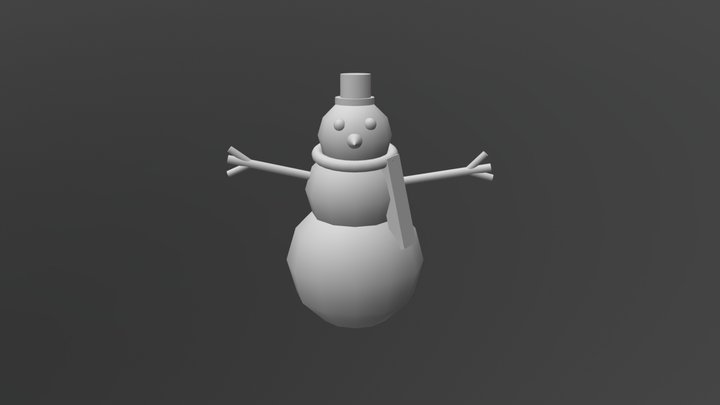 Gay snowman model lol 3D Model