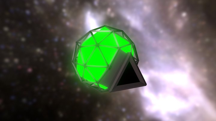 Abstract Entity with cannon 3D Model