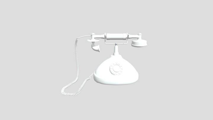 Vintage_ Telephone 3D Model