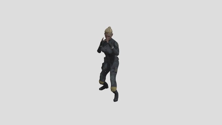 Cassie Cage Mortal Kombat X Taunt 3D Model