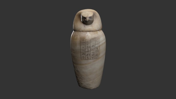 Canopic Falcon 3D Model