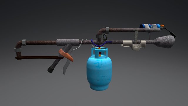 Flamethrower 3D Model