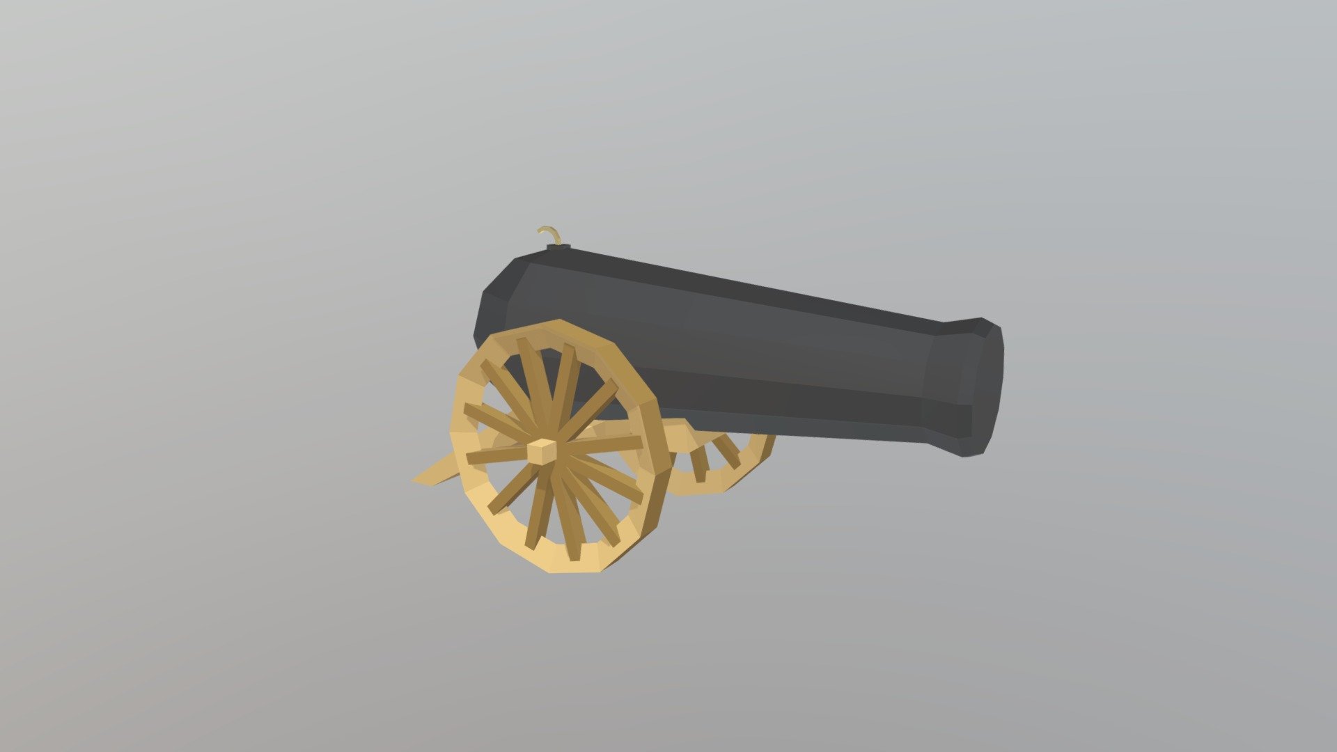 Cannon W Wheels Med- Poly