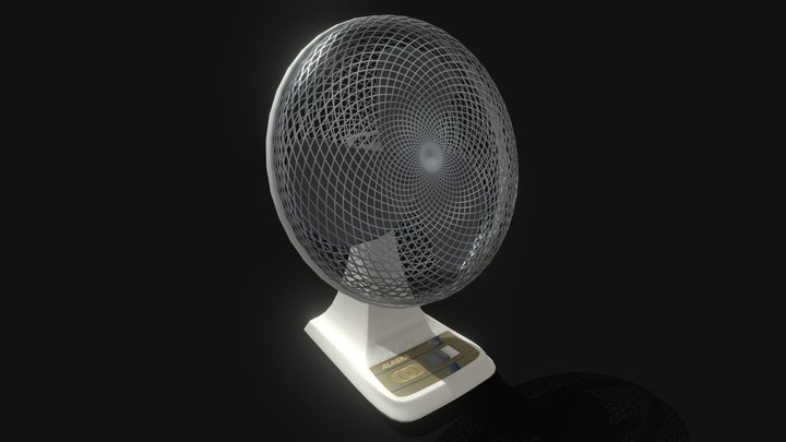 Desk Fan 3D Model