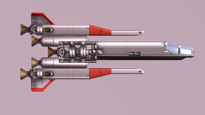 Sonic The Hedgehog 2 Death Egg Escape Ship 3D Model