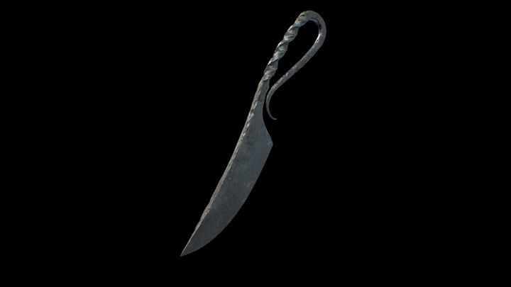 Forged Medieval Ruined Knife – Modello 3D gratuito STL