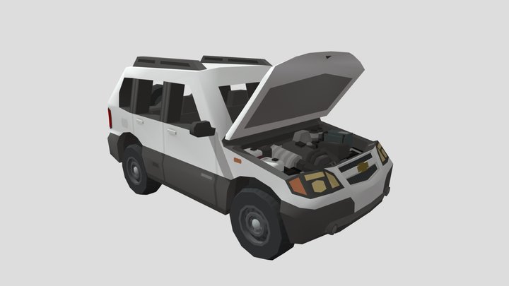 Niva Chevrolet Low Poly 3D Model