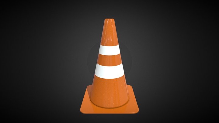 Traffic Cone 3D Model