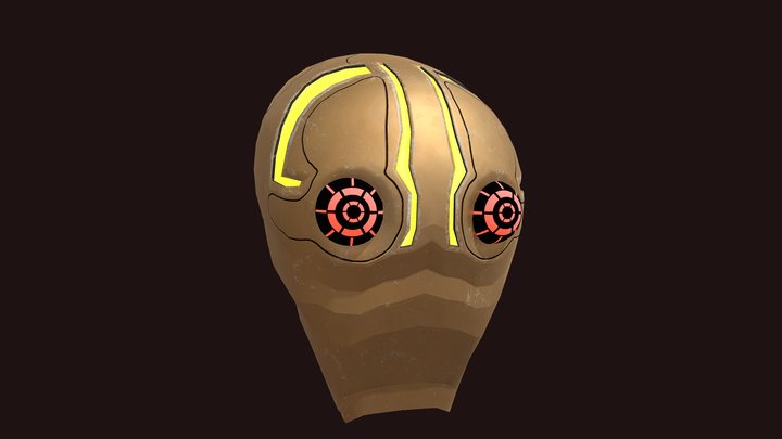 Robot head 3D Model