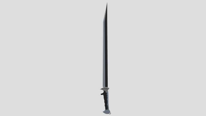 Scifi Titanium Sword 3D Model