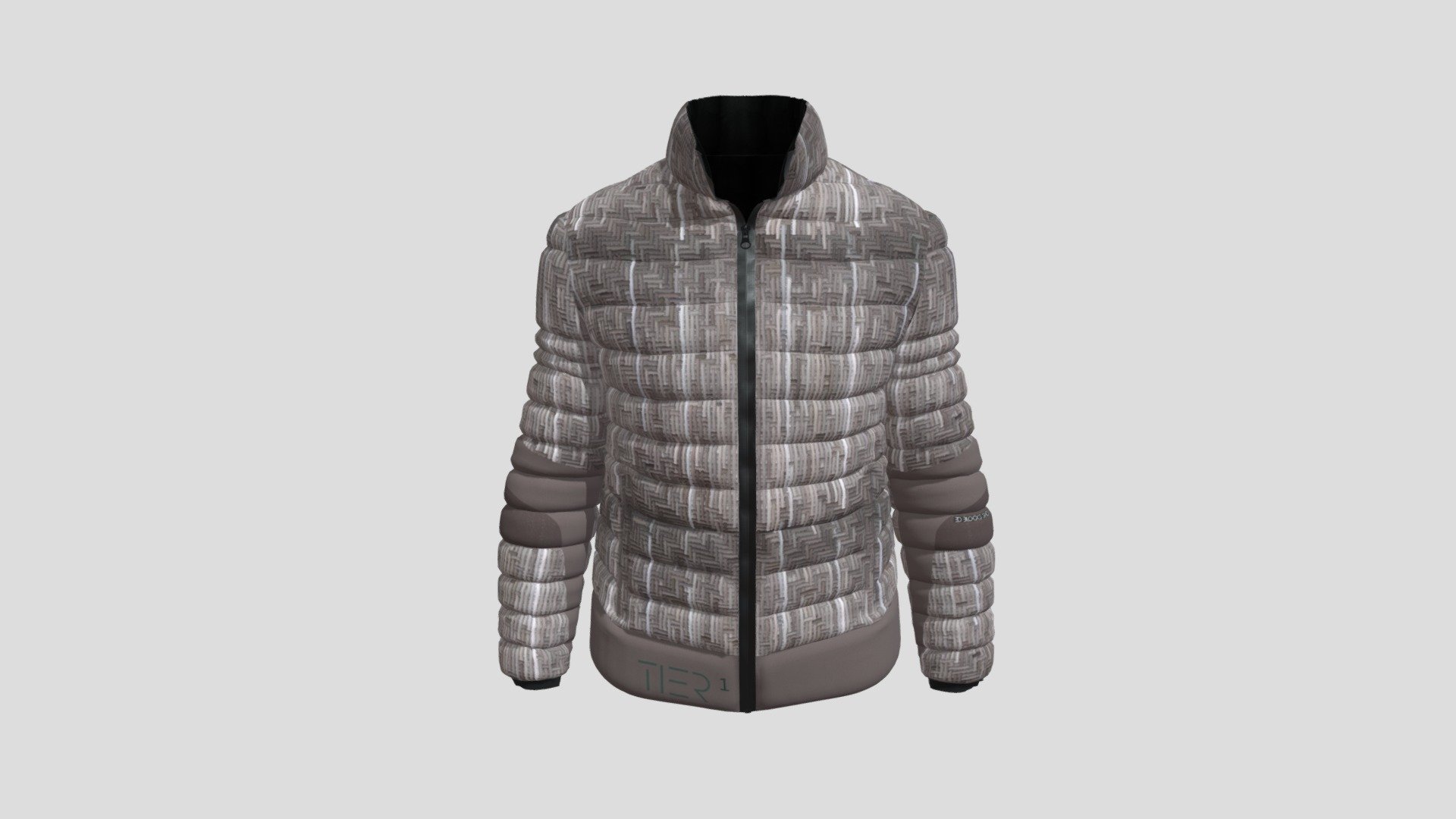 M Ow Men Puffer Jacket Template C D Model By Dblocks Shop Dblockllc B E E