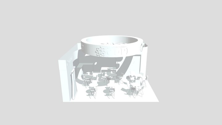 Quiosque 6X3 3D Model