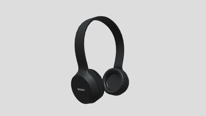 Low poly Sony Headphone 3D Model