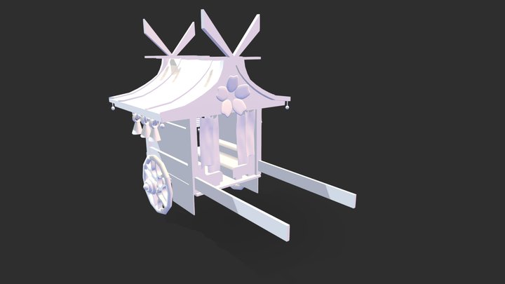 Civilian cart 3D Model
