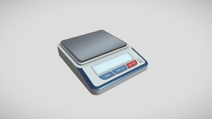 High precision laboratory digital scales 3D Model