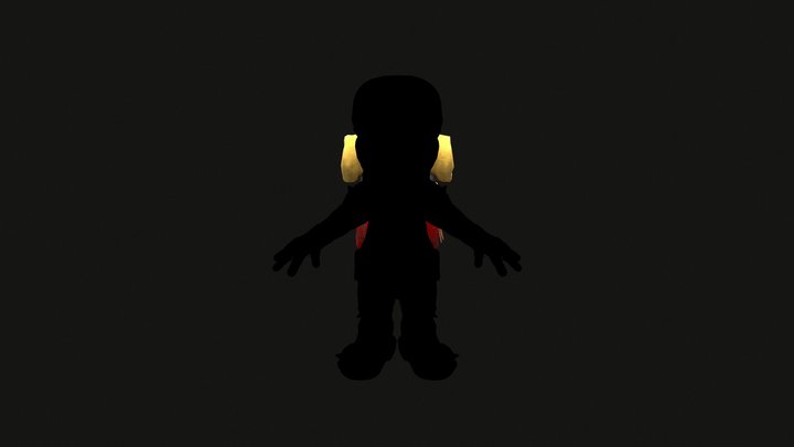Back Pack Mario 3D Model