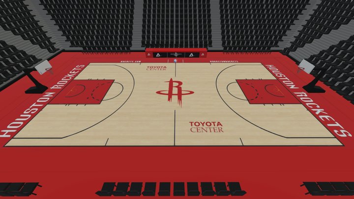 Houston Rockets Basketball Stadium 3D Model