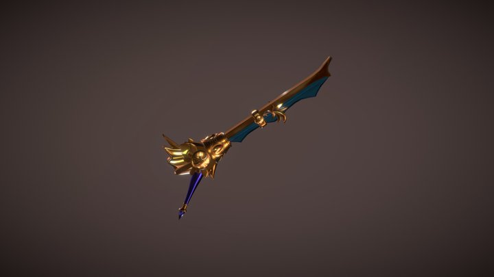 Kid Icarus fanart-Palutena's blade 3D Model