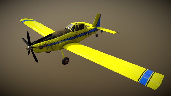 AIR TRACTOR  AT-802F (Low Poly) 3D Model