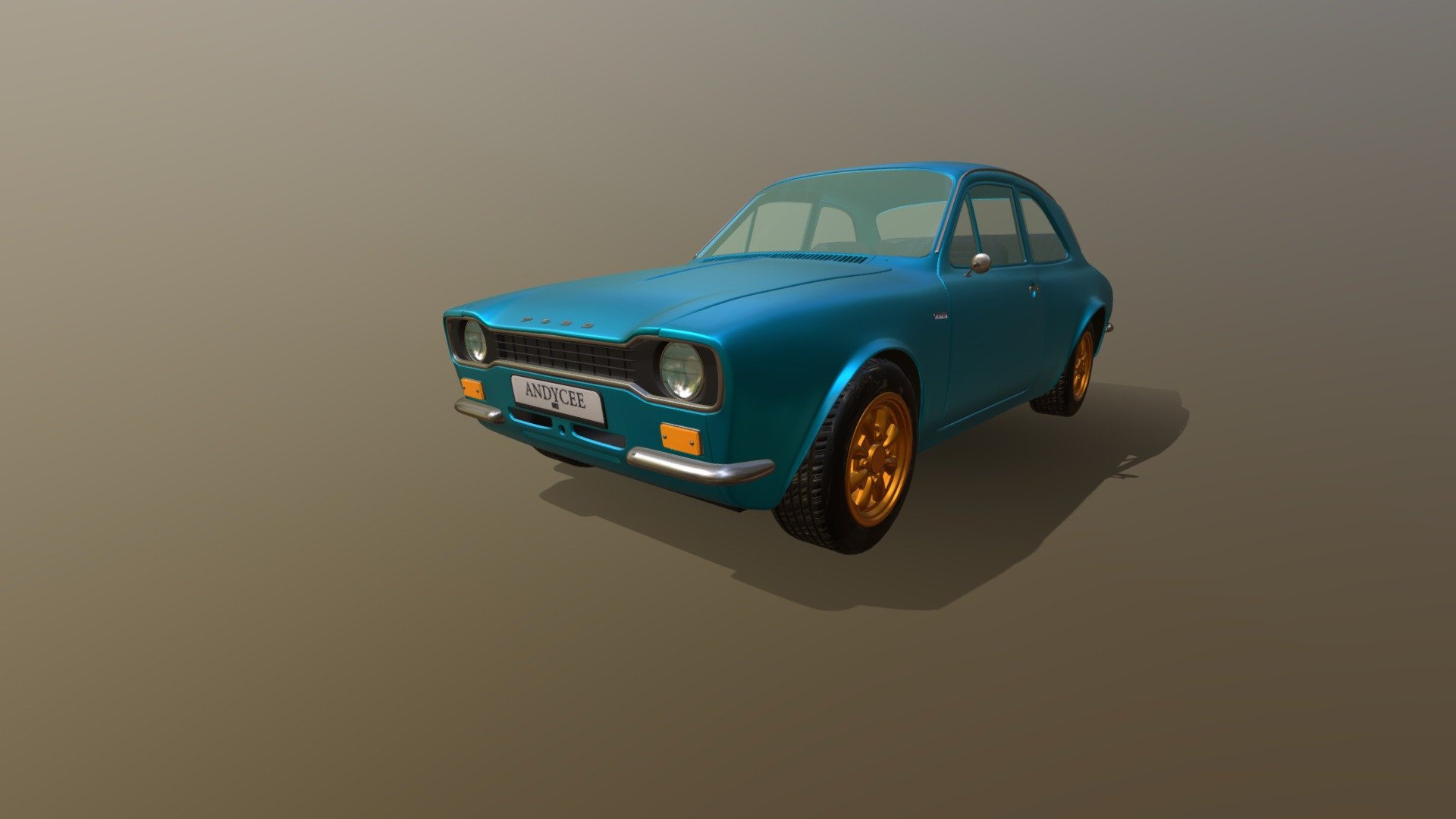 1974 Ford Escort Mk1 RS 1600 - 3D model by andycee [b343968] - Sketchfab