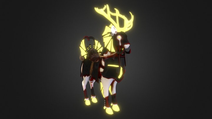 Deer Mount 3D Model