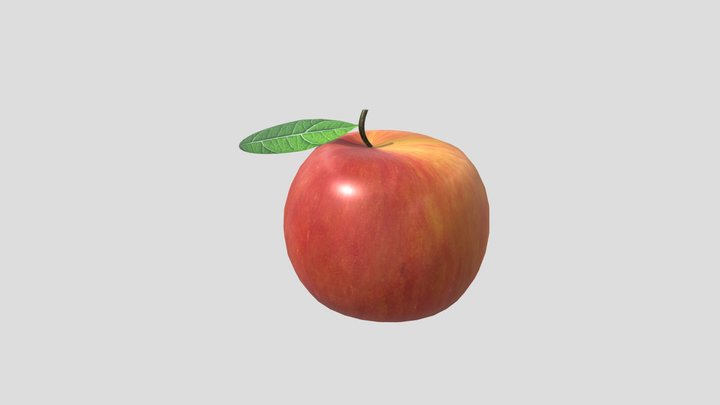 Apple | Red Apple | High | 3D | – Modello 3D gratuito STL